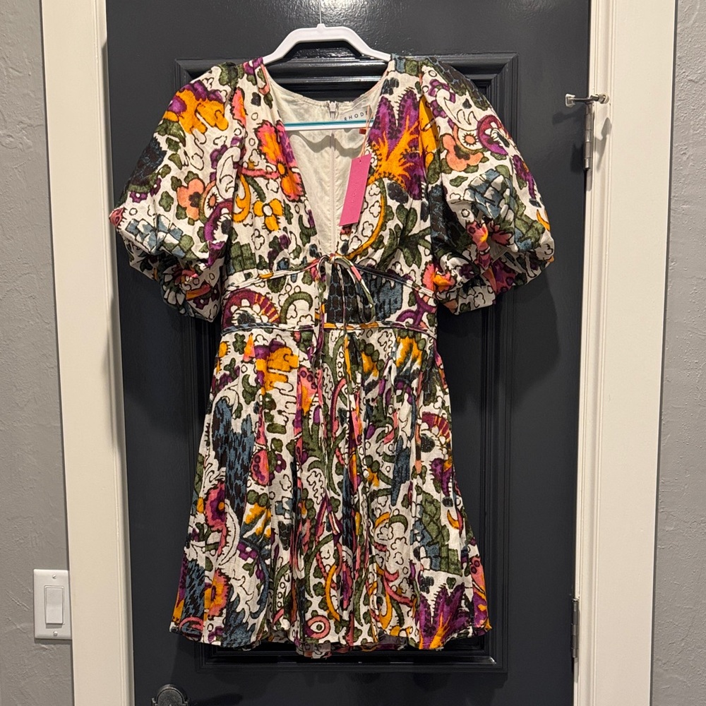 RHODE Multicolor Floral Mini Dress
